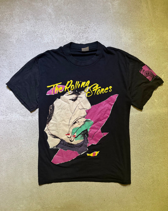 80s The Rolling Stones 1989 North American Tour Andy Warhol T-Shirt | Size L