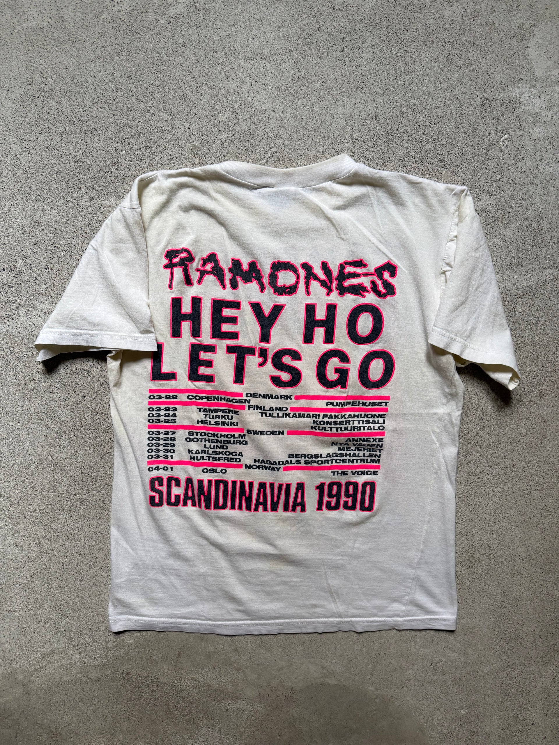90s Ramones Scandinavia Tour Tee | Size XL