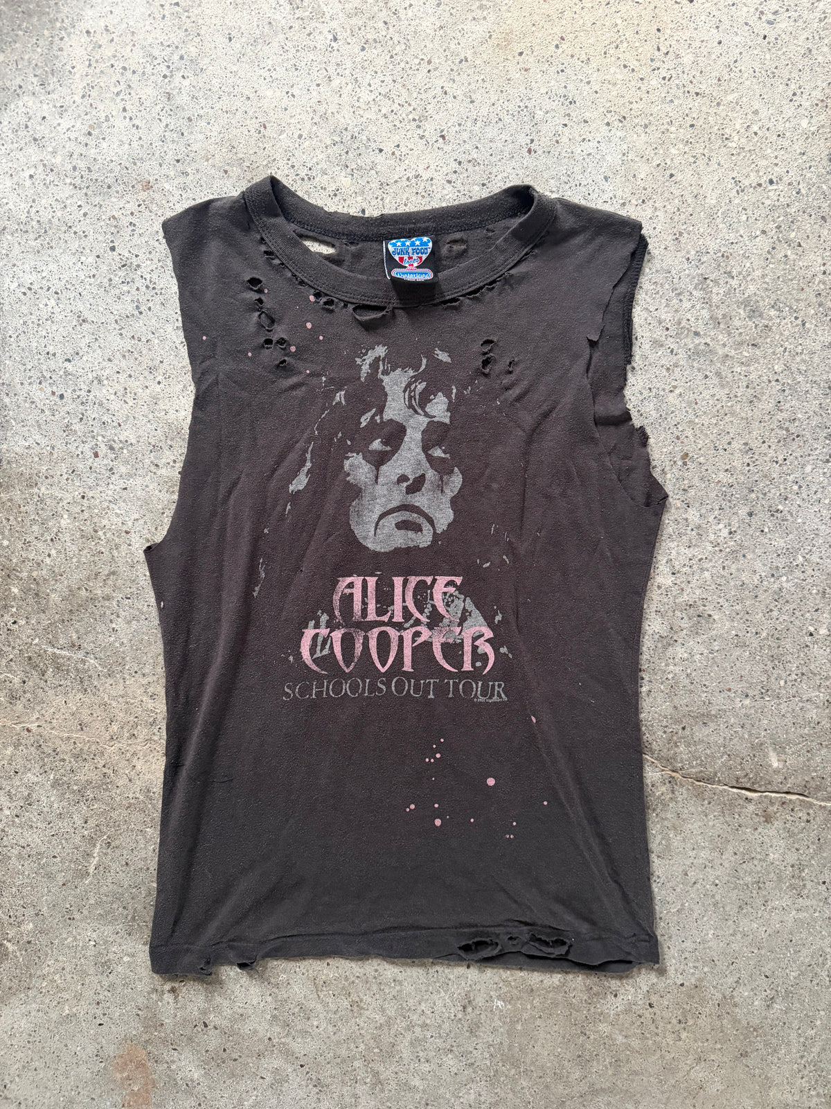 2000s Alice Cooper “School’s Out” Sleeveless T-Shirt | Size S