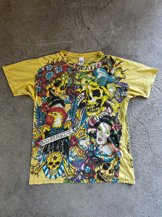 Ed Hardy Tattoo Tee Made in USA | Vintage 2000s | Size L