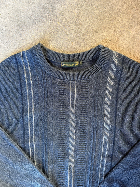90s Christopher Knight Textured Knit | Size XXL
