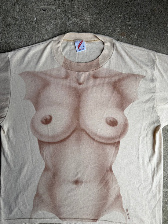 80s Nude Illusion Tee 1984 | Size L