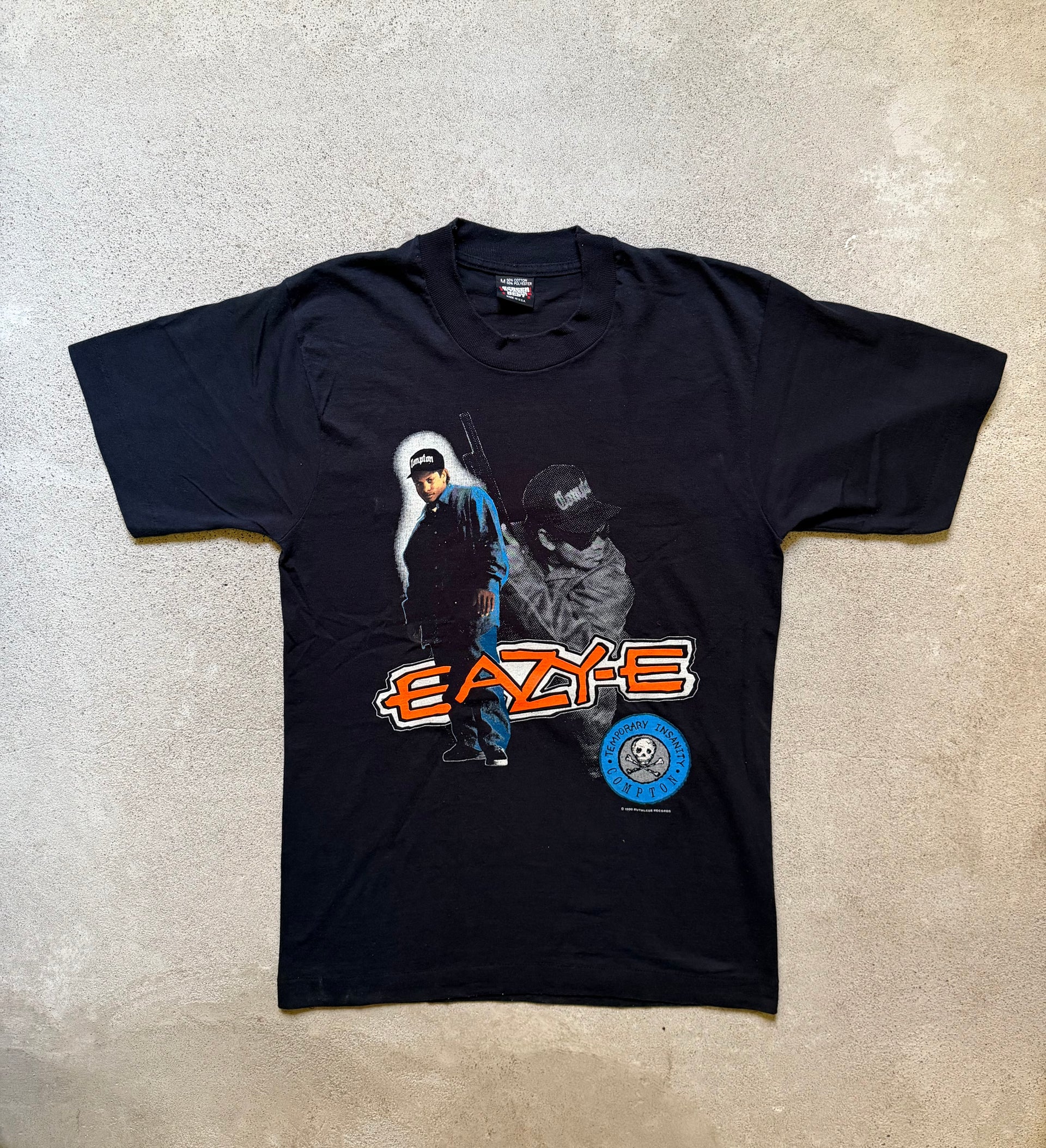 90s Eazy-E N.W.A Ruthless Records Tee 1990 | Size M