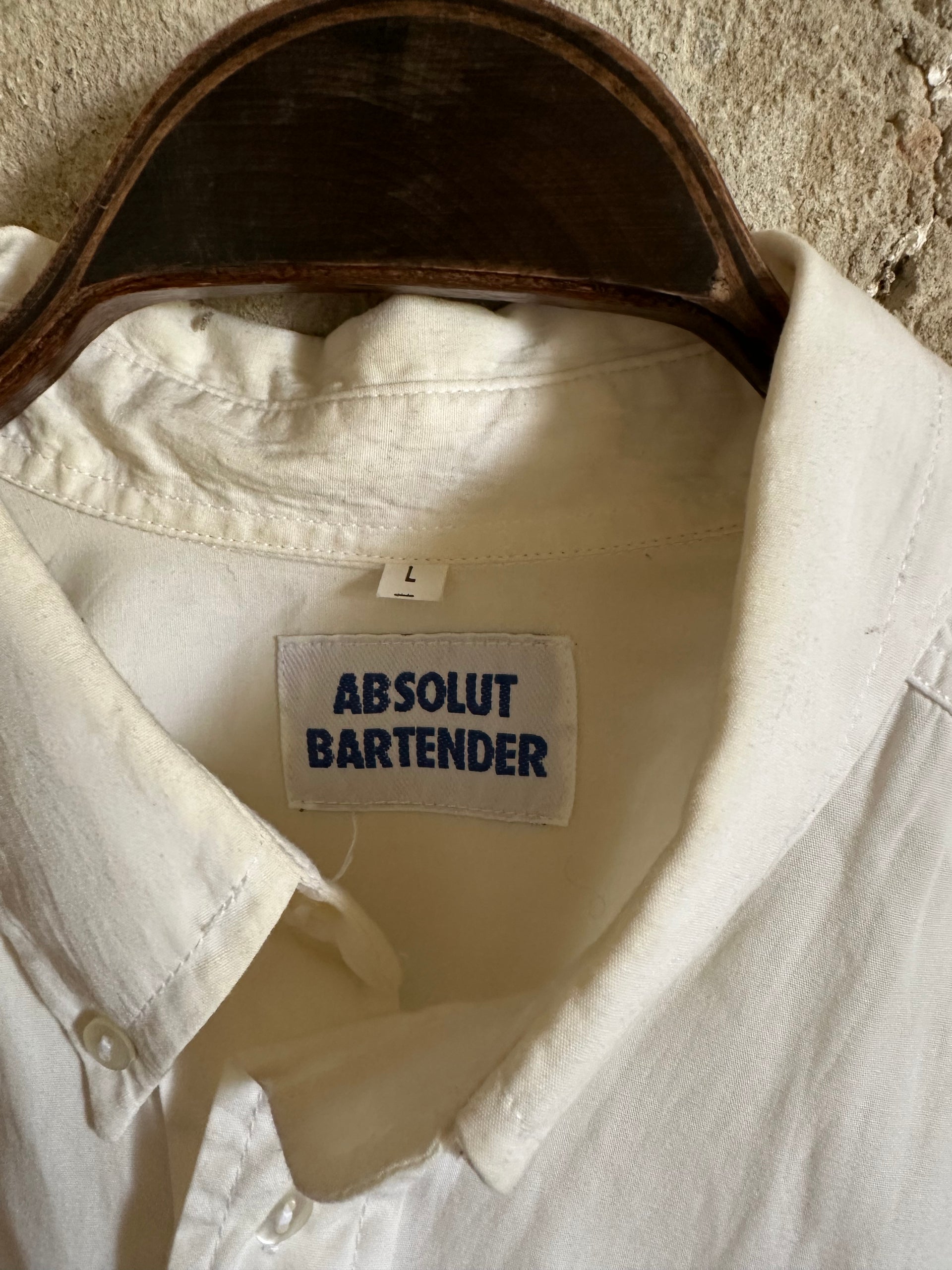 90s Absolut Vodka Bartender Shirt | Size L