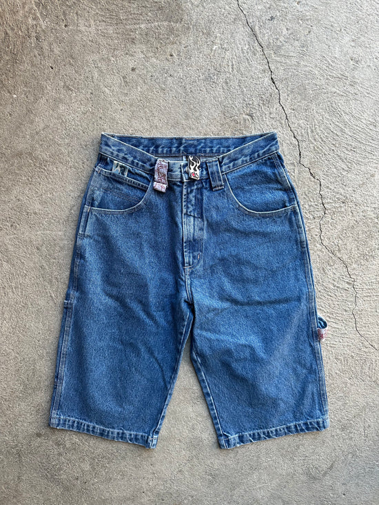 Phat Denim Y2K Embroidered Shorts | Size M