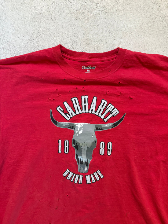 2010s Carhartt Distressed T-Shirt | Size XL