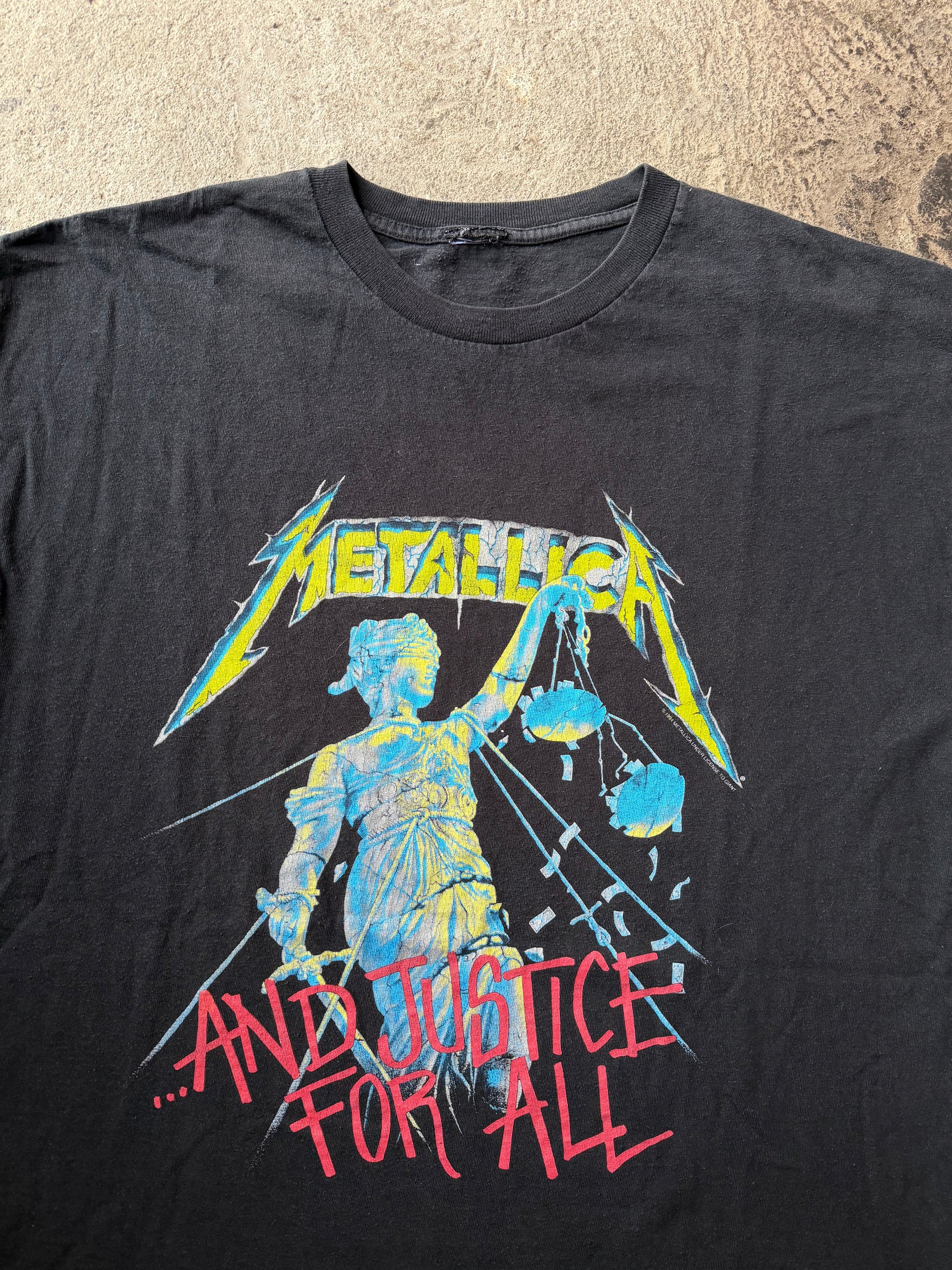 90s Metallica And Justice For All 1994 Giant Tee | Size XL