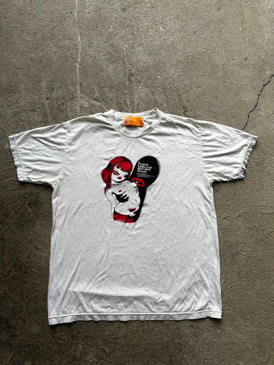 Vintage 2005 Positive Intellectual Motivated Person t-shirt Japanese style graphic white size M/L y2k