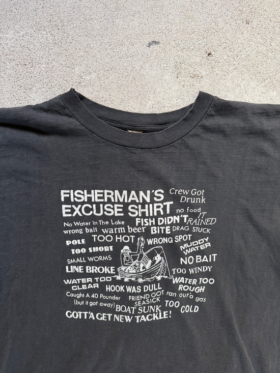 90s Fisherman’s Excuse Shirt Tee| Size L