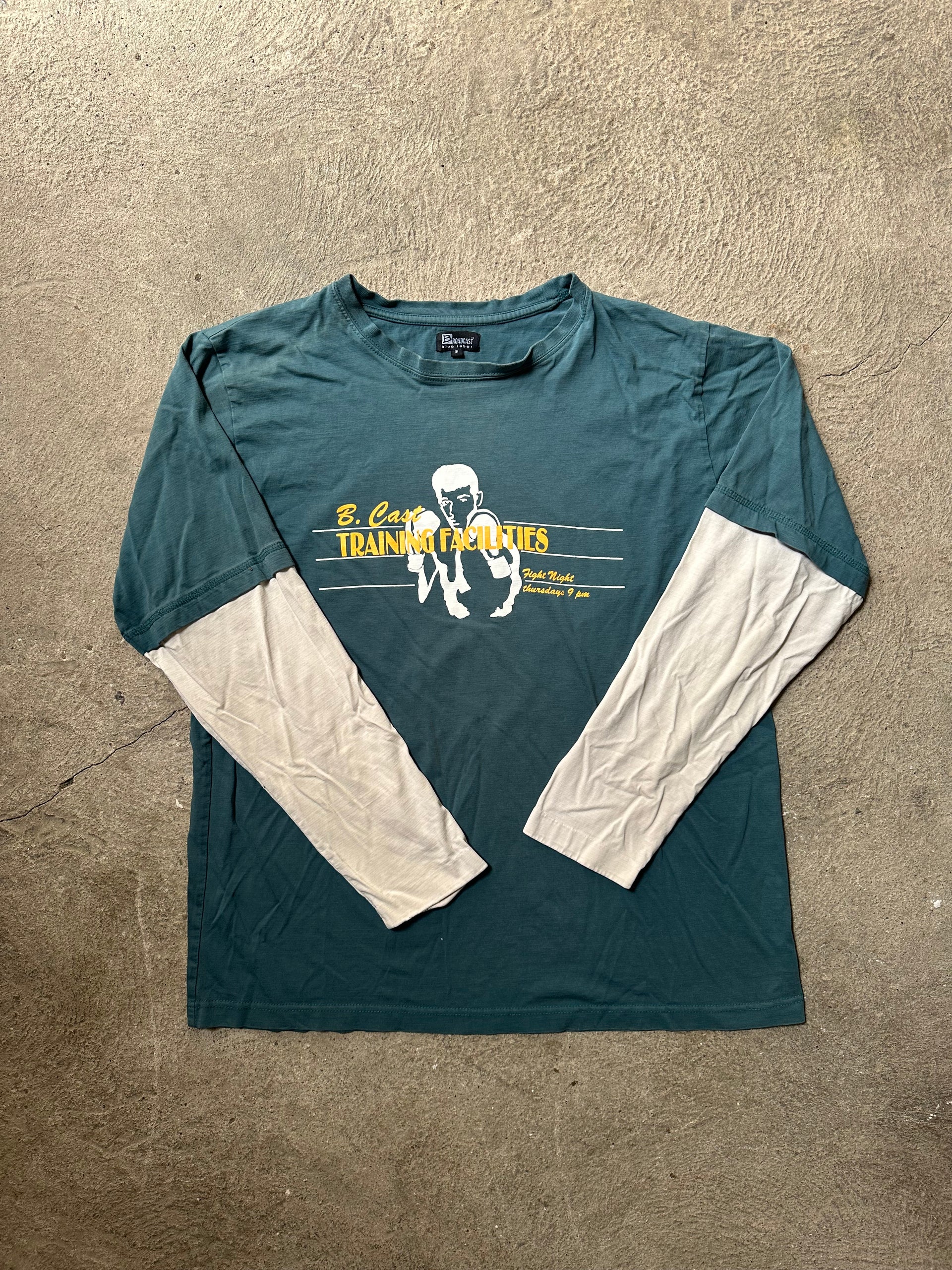 Y2K Broadcast Studios Boxing Longsleeve Tee | Size XL