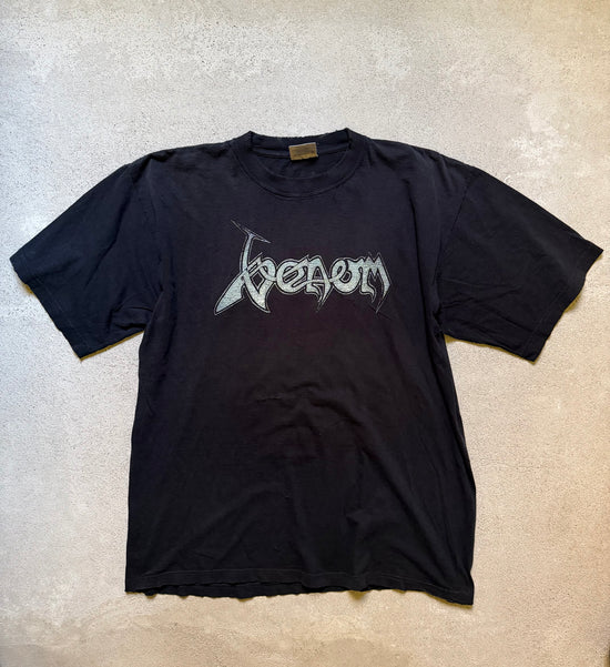 90s Venom Tablet of Seth Print T-Shirt | Size XL