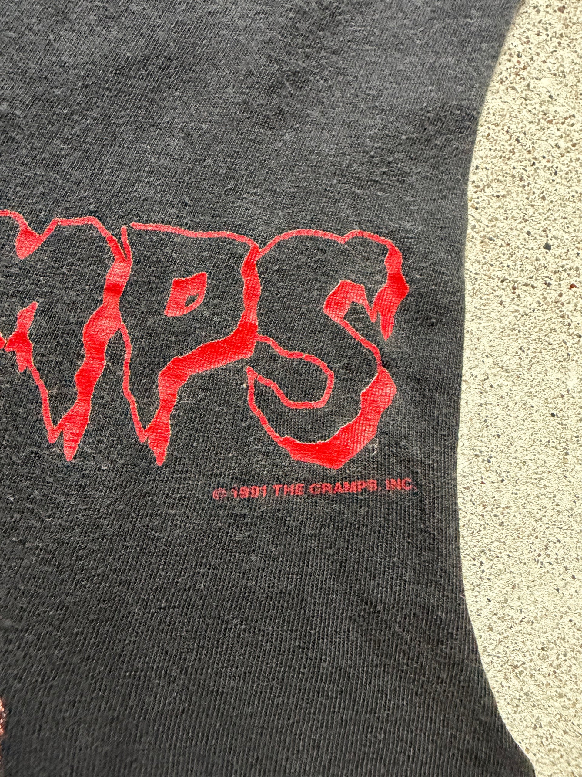 90s The Cramps Look Mom No Head Tour 1991 Cut Off Tee | Size M