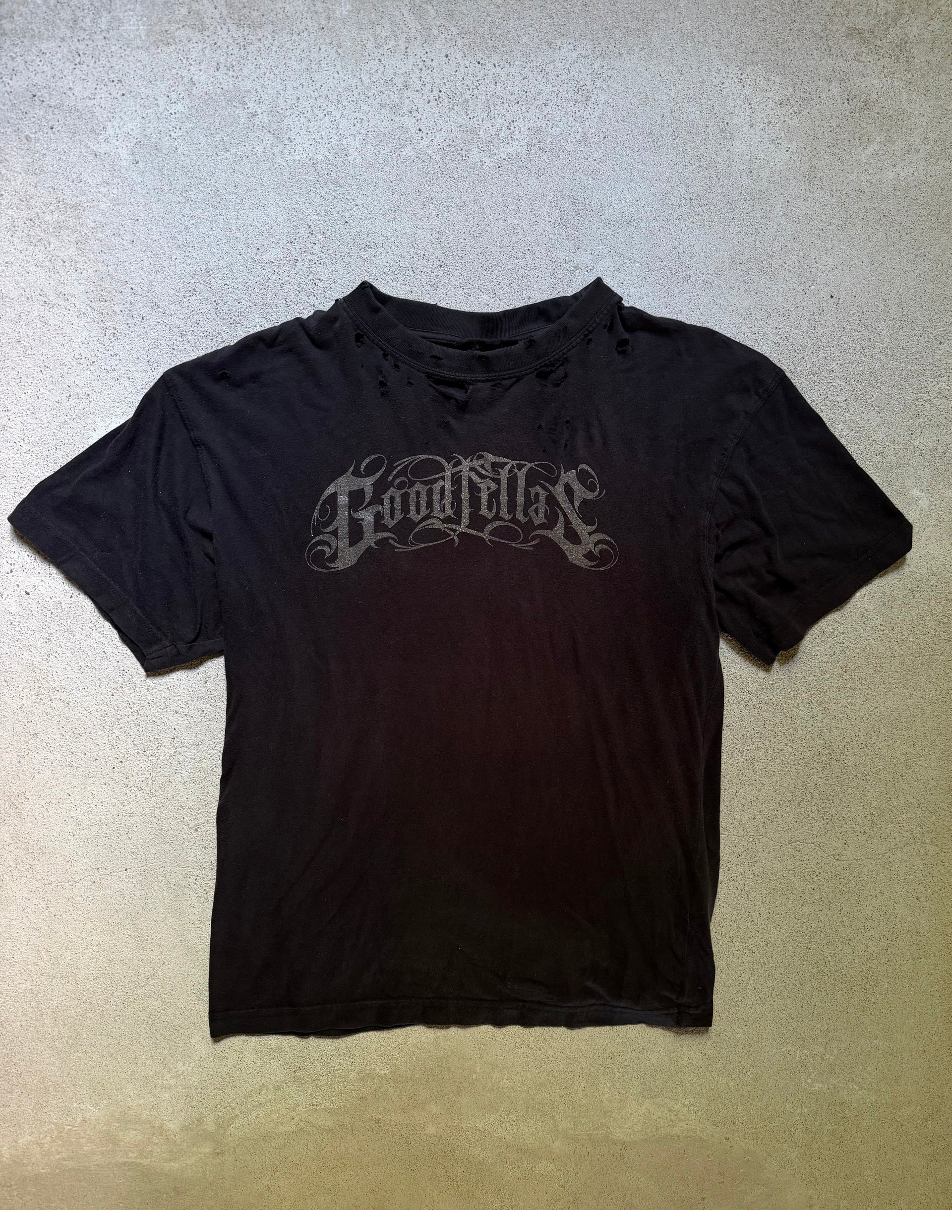 2000s Goodfellas Distressed Tee Black | Size M