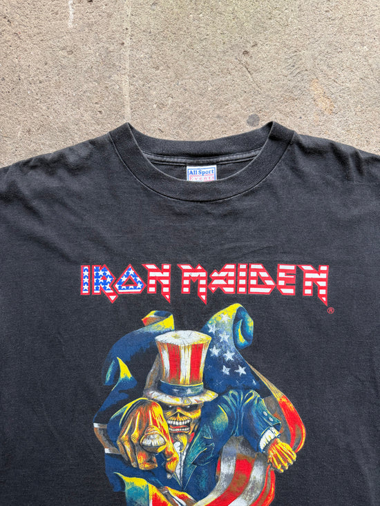 90s Iron Maiden Uncle Sam Vintage T-Shirt | Size XL