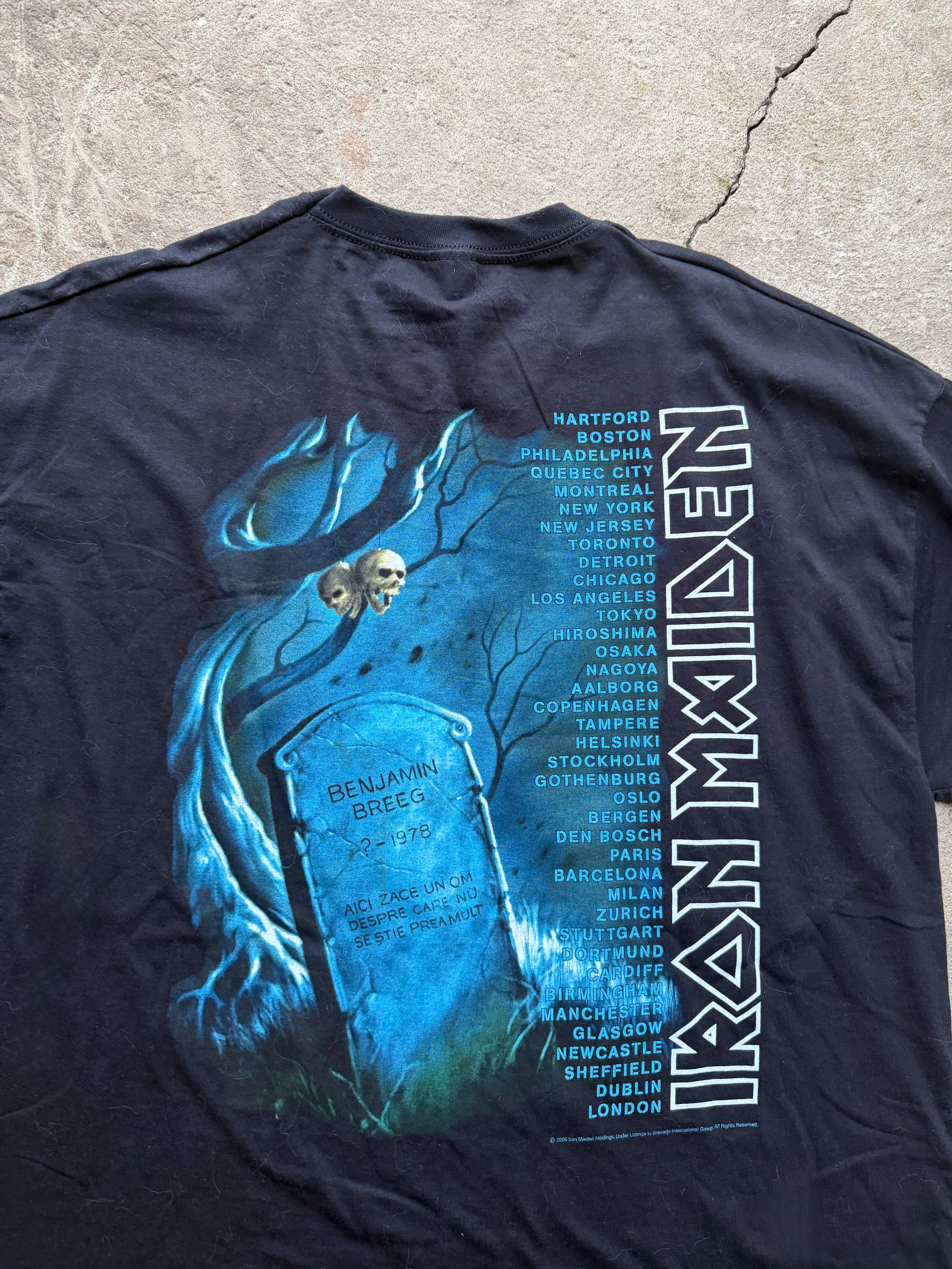 00s Iron Maiden “Benjamin Breeg” Tour T-Shirt | Size XL