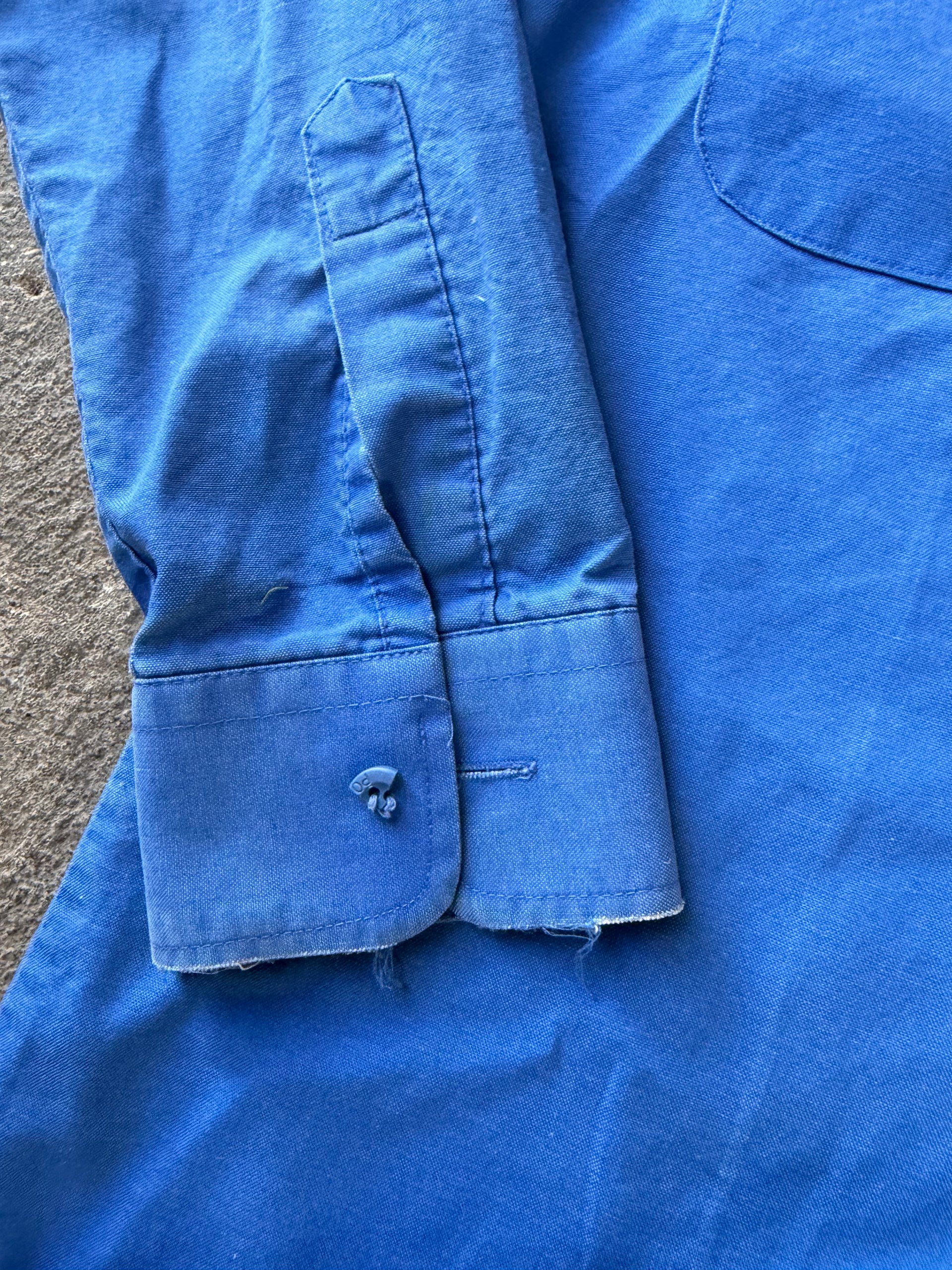 80s South Korean Police Uniform Shirt | Size M/L