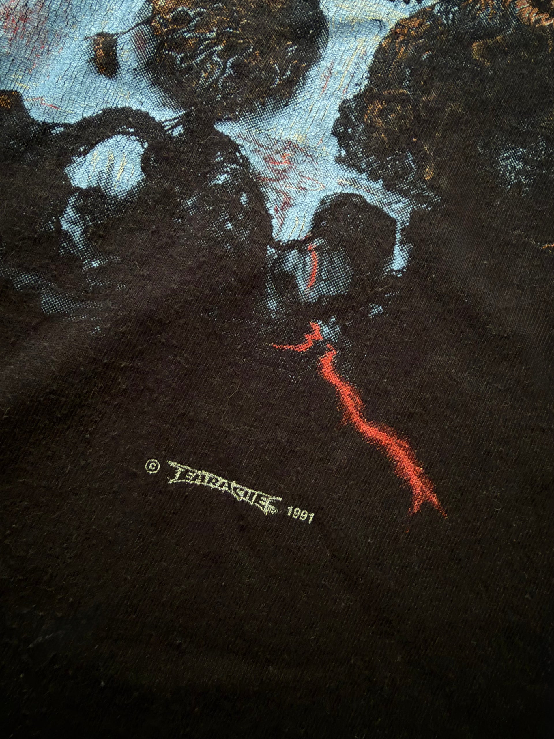 90s Entombed Scandinavian Tour 1991 Vintage T-Shirt | Size L