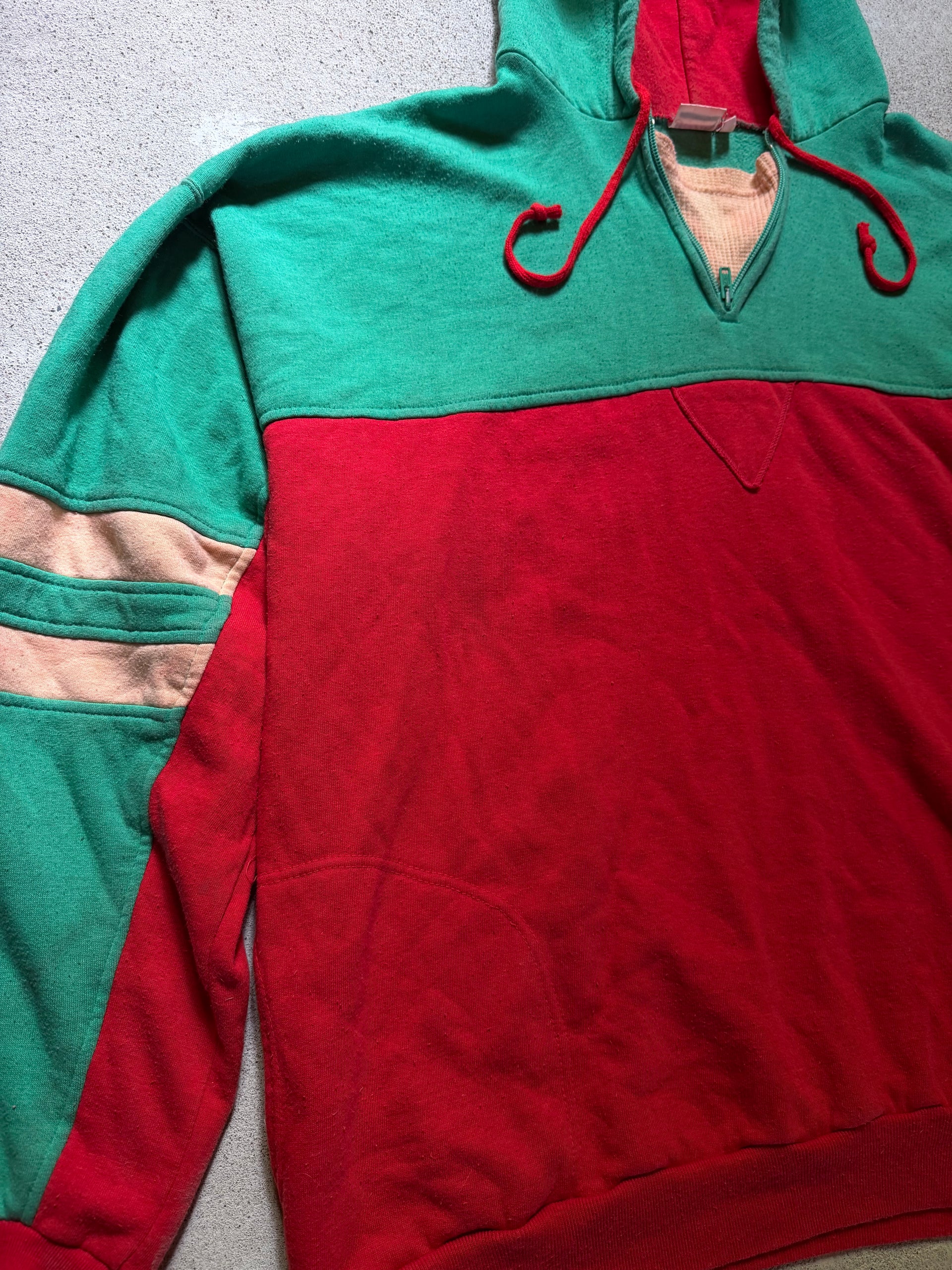 90s Half Zip Hoodie | Size L