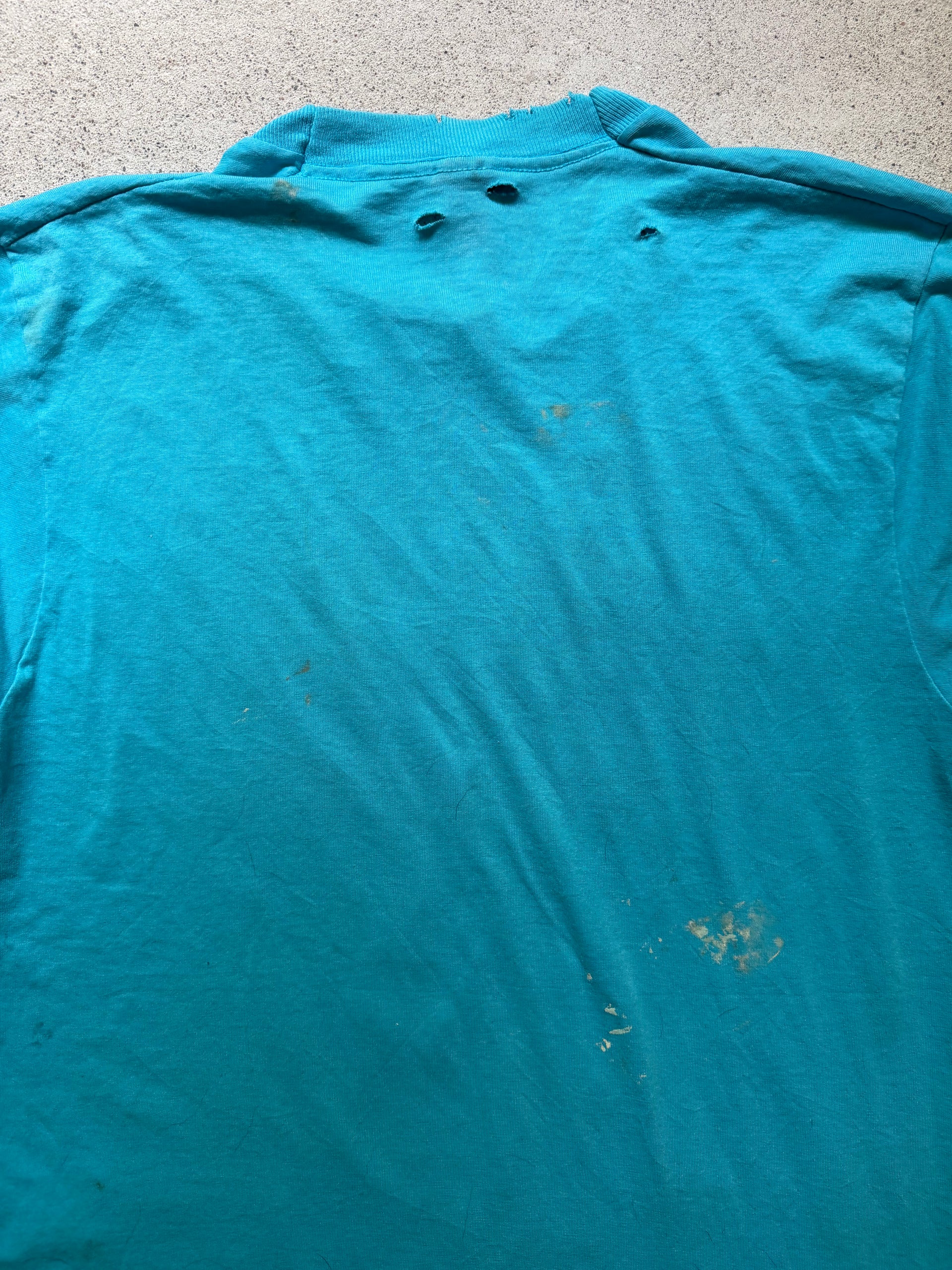 80s Distressed Paint T-Shirt | Size XL