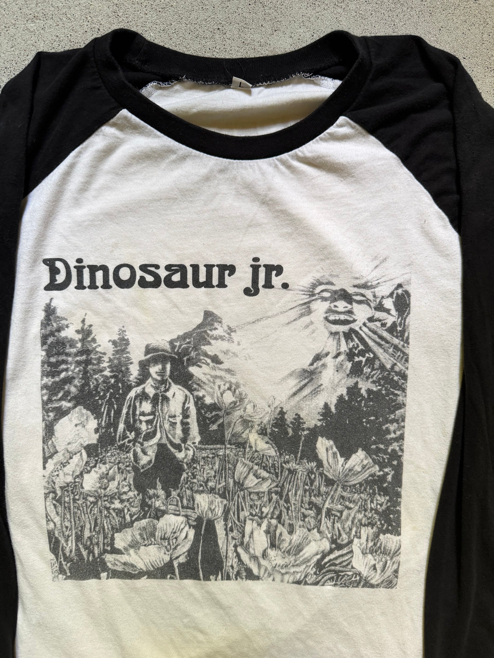 2000s Dinosaur Jr. Raglan Long Sleeve Tee | Size L