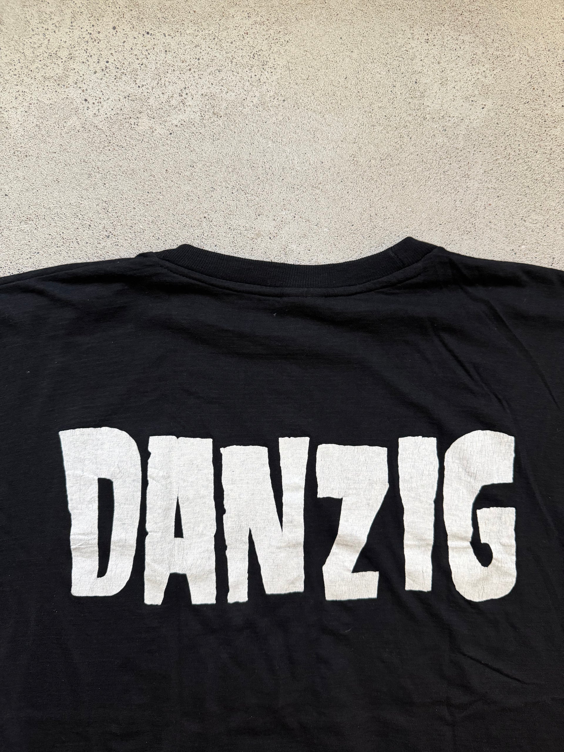 90s Danzig Skull Print T-Shirt | Size L