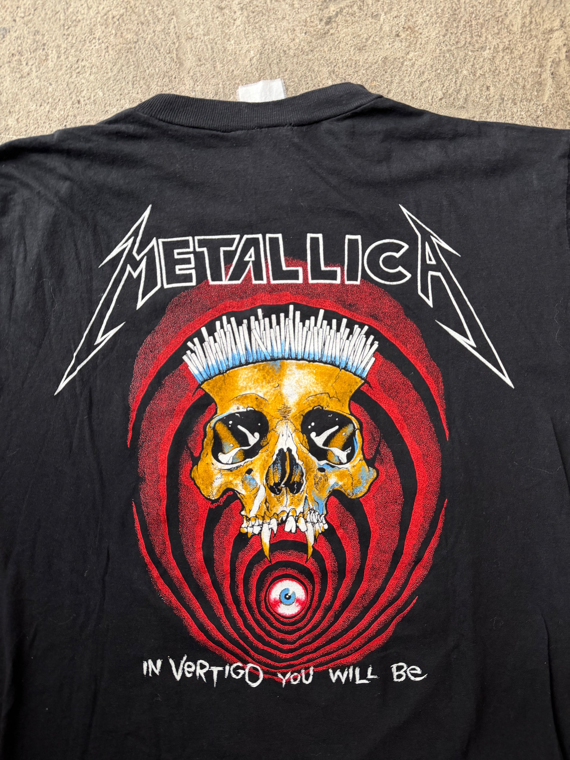 80s Metallica Shortest Straw 1988 Double Sided Tee | Size L