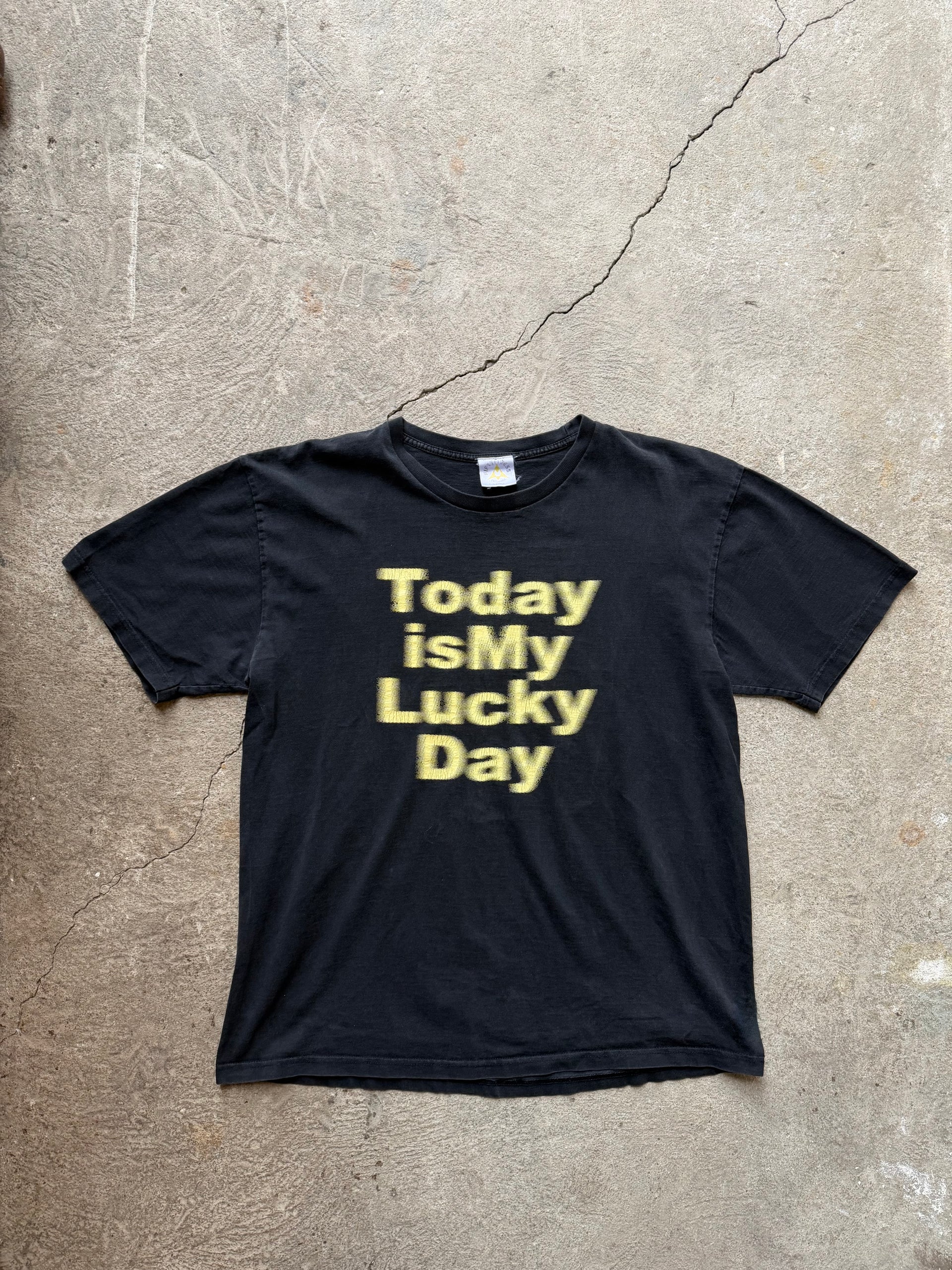 00s “Today Is My Lucky Day” Graphic T-Shirt | Size L