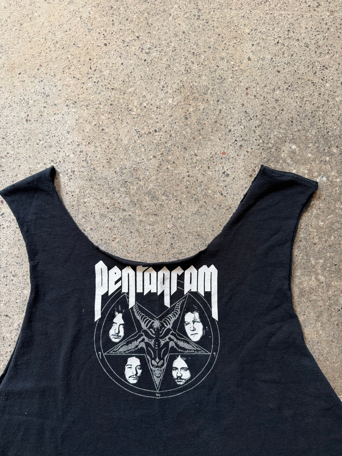 2000s Pentagram “Baphomet” Sleeveless T-Shirt | Size M