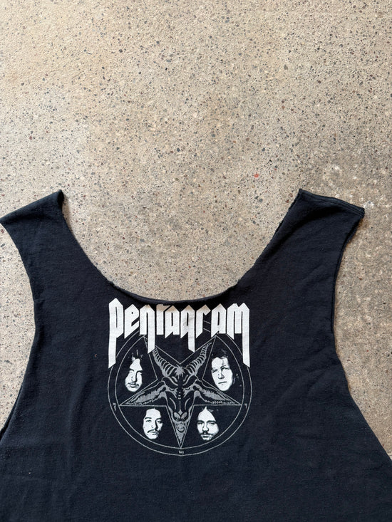 2000s Pentagram “Baphomet” Sleeveless T-Shirt | Size M