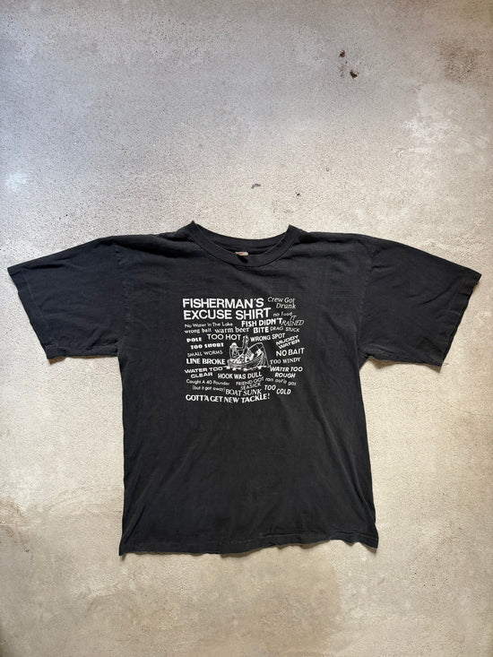 90s Fisherman’s Excuse Shirt Tee| Size L