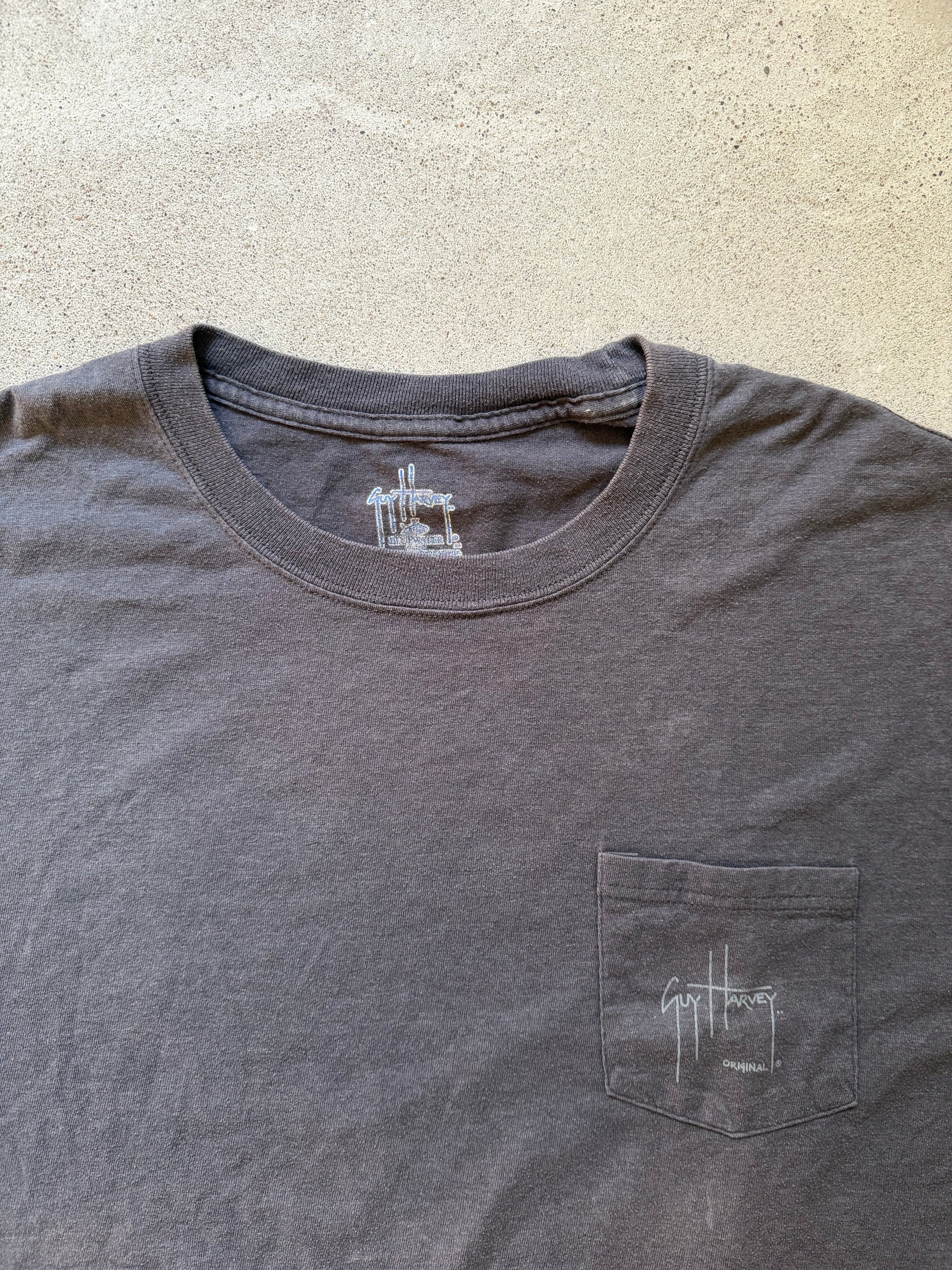 2010s Guy Harvey Fish Graphic Pocket Tee | Size XL