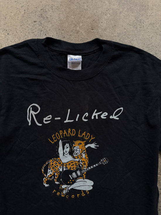 2000s Re-Licked Leopard Lady Records T-Shirt | Size S