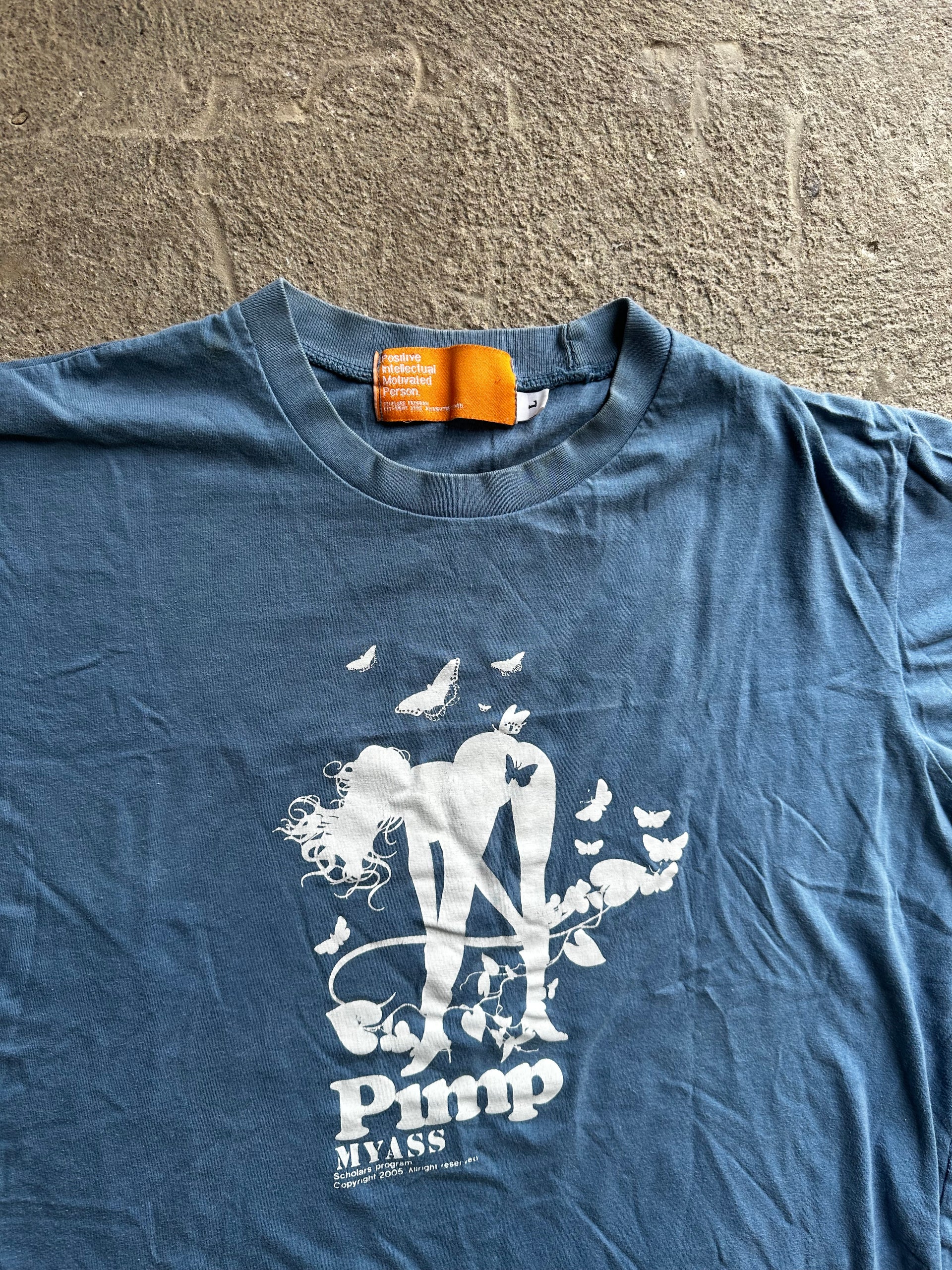 P.I.M.P. (Positive Intellectual Motivated Person) 2005 Graphic Tee | Size L