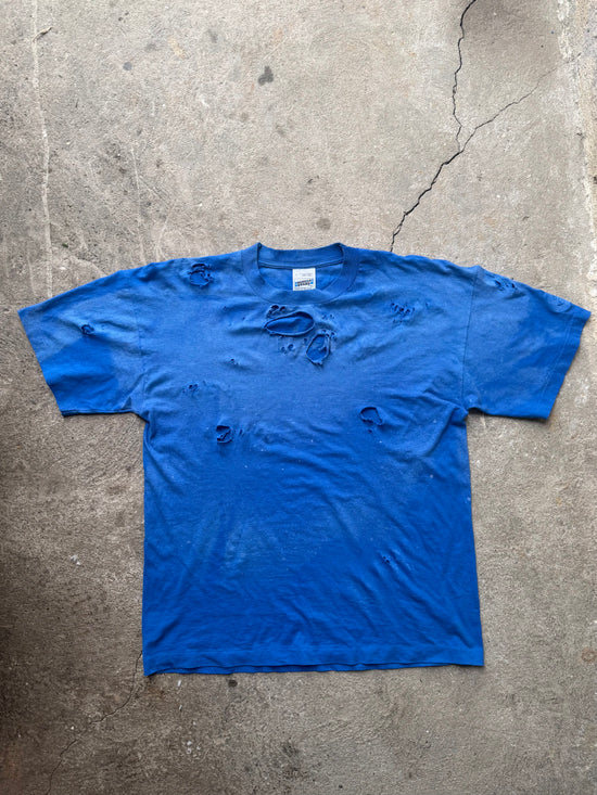 90s Blank Faded Distressed T-Shirt | Size L