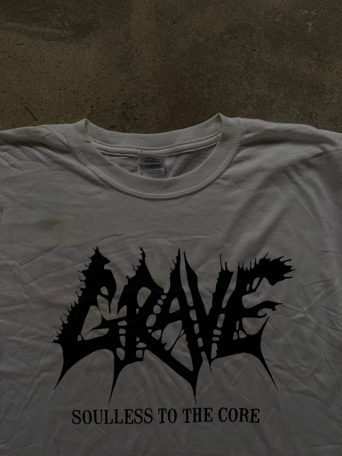2000s Grave “Soulless to the Core” T-Shirt | Size L