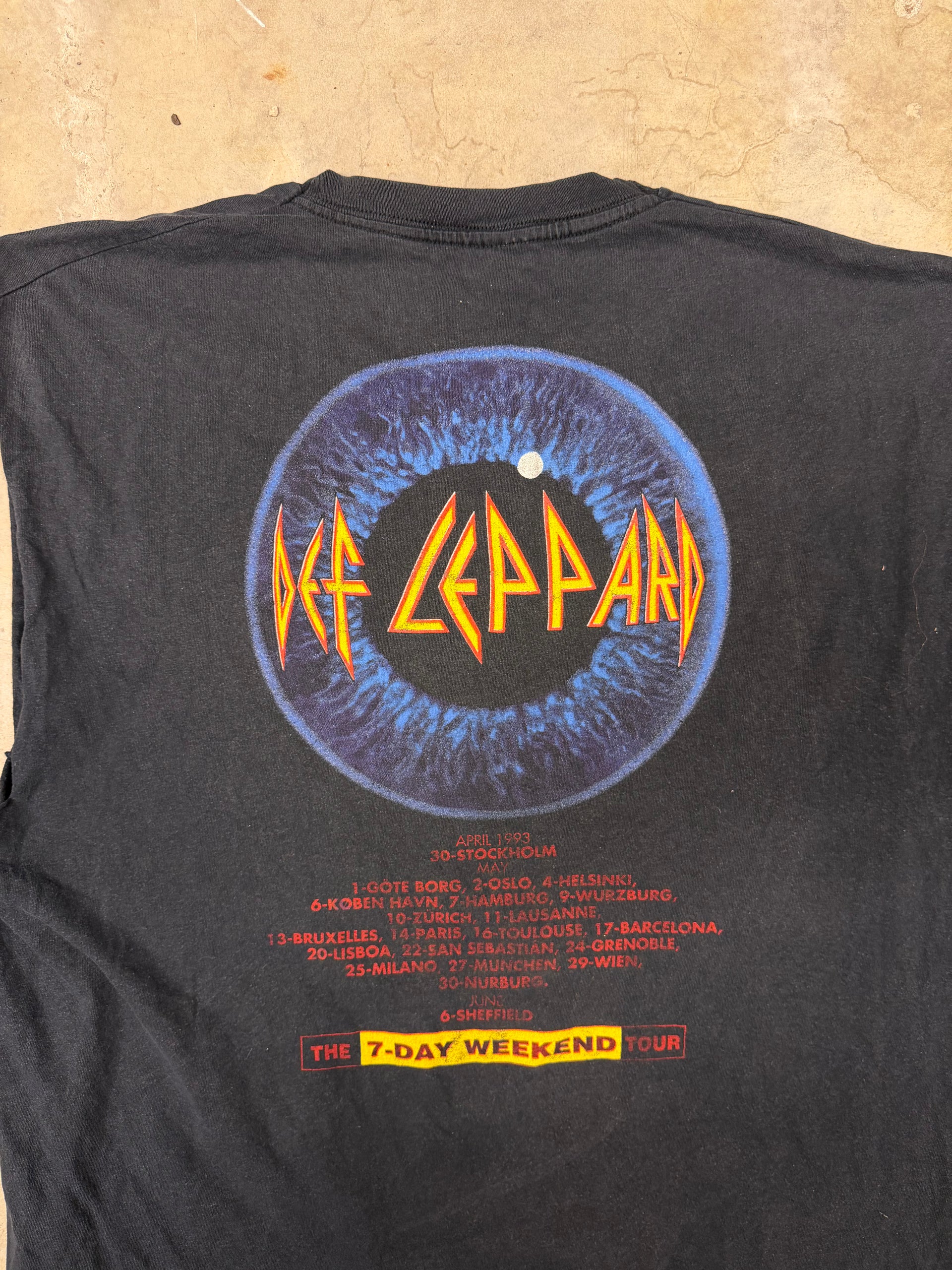 90s Def Leppard The 7-Day Weekend Tour Live | Size XL