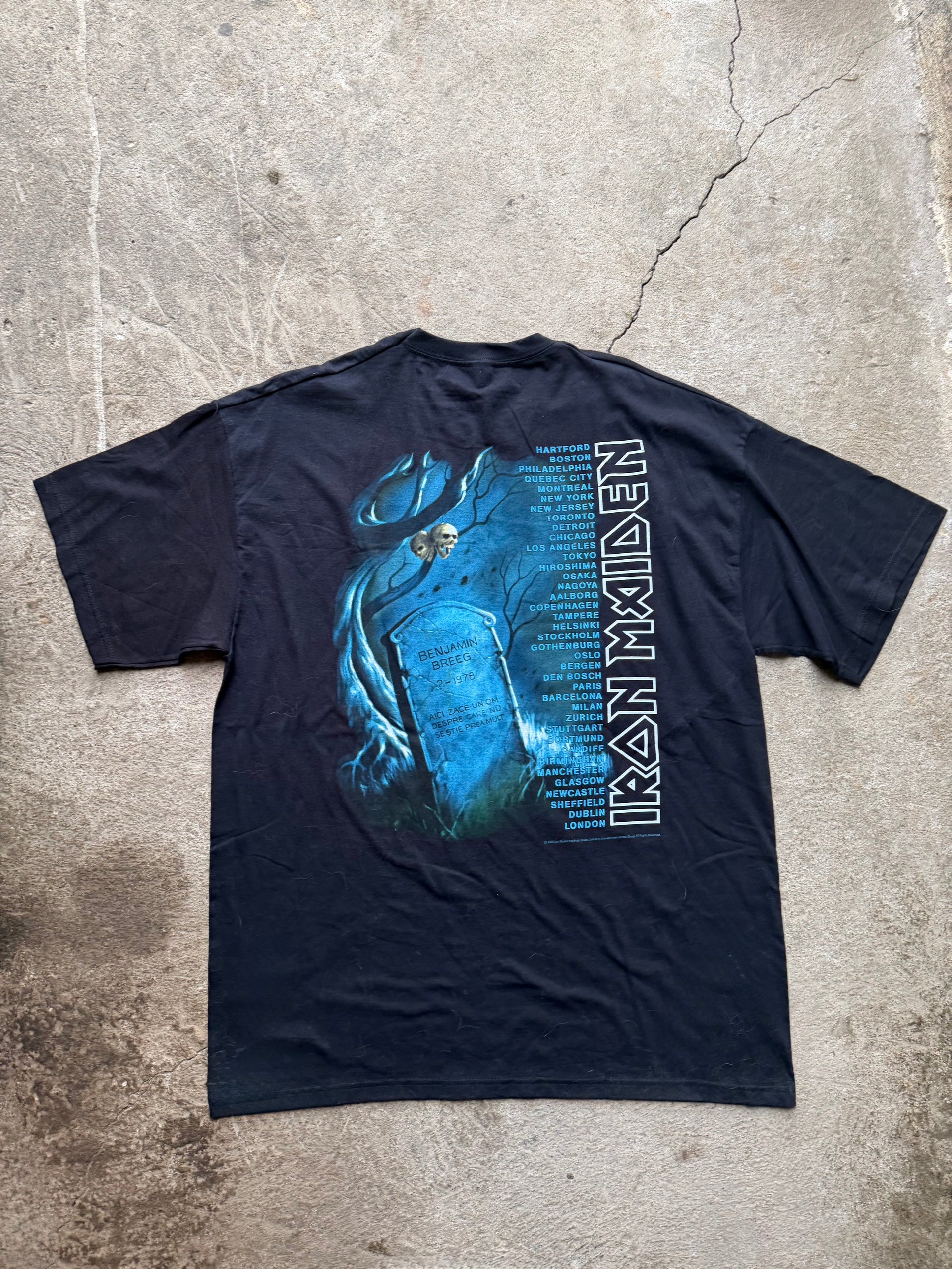 00s Iron Maiden “Benjamin Breeg” Tour T-Shirt | Size XL