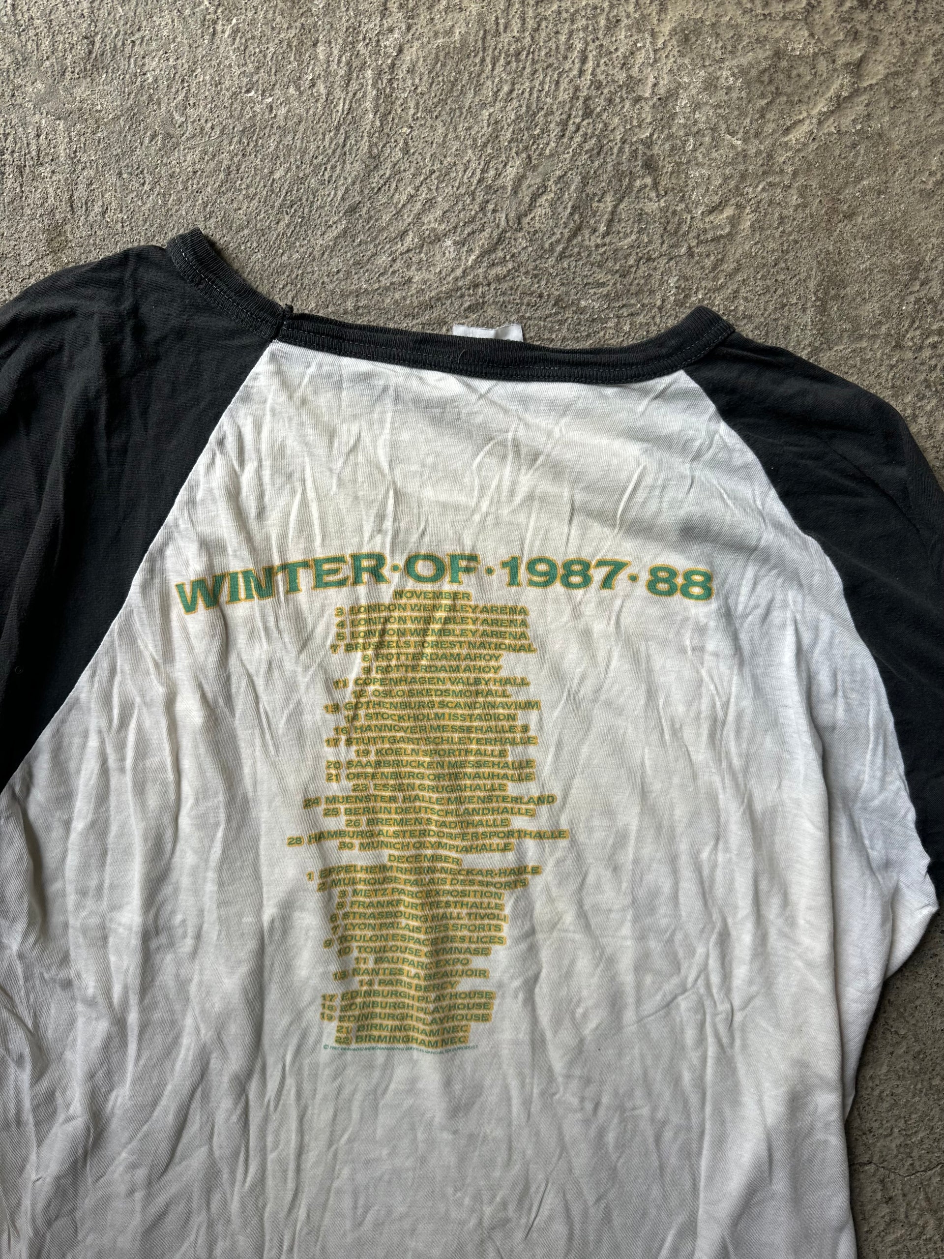 1987/88 Marillion Clutching at Straws Tour Vintage Raglan Tee | Size L