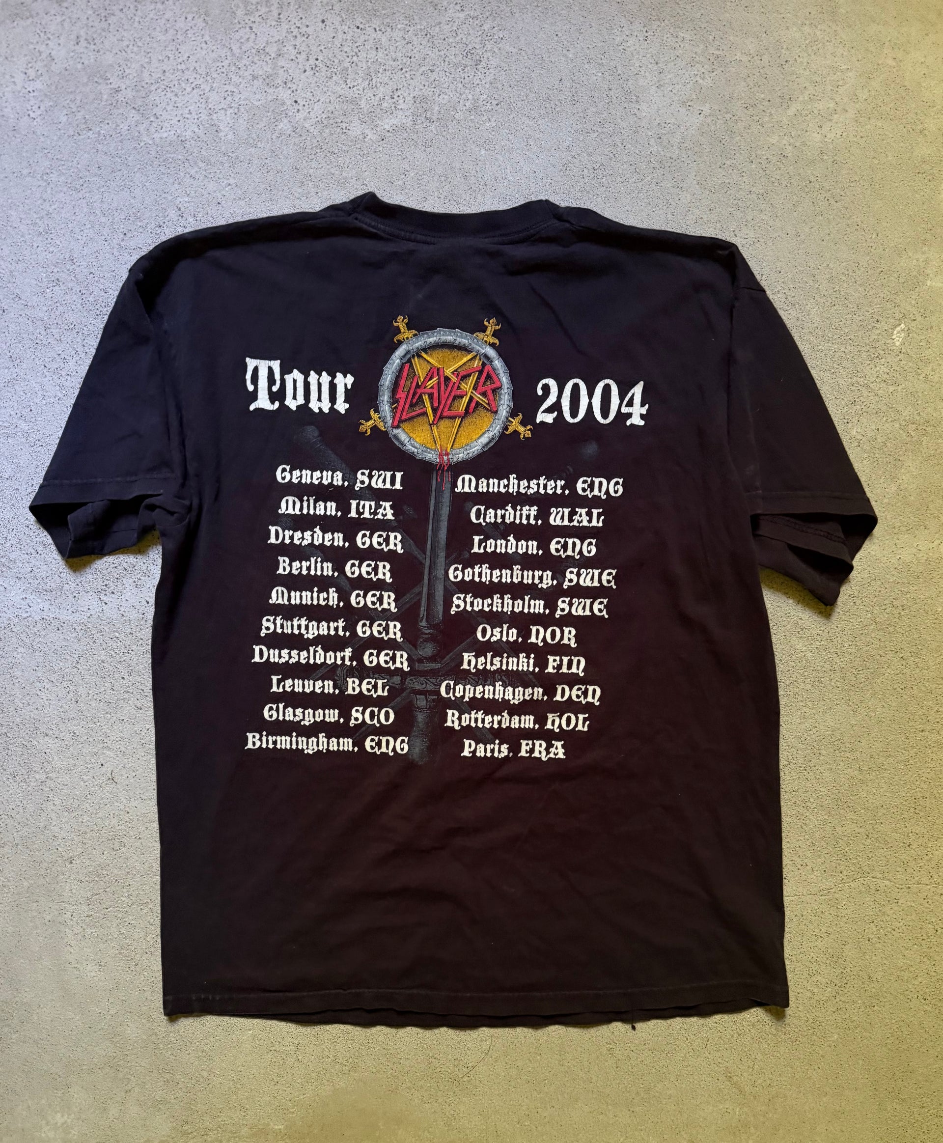 2000s Slayer Tour 2004 Tee | Size M