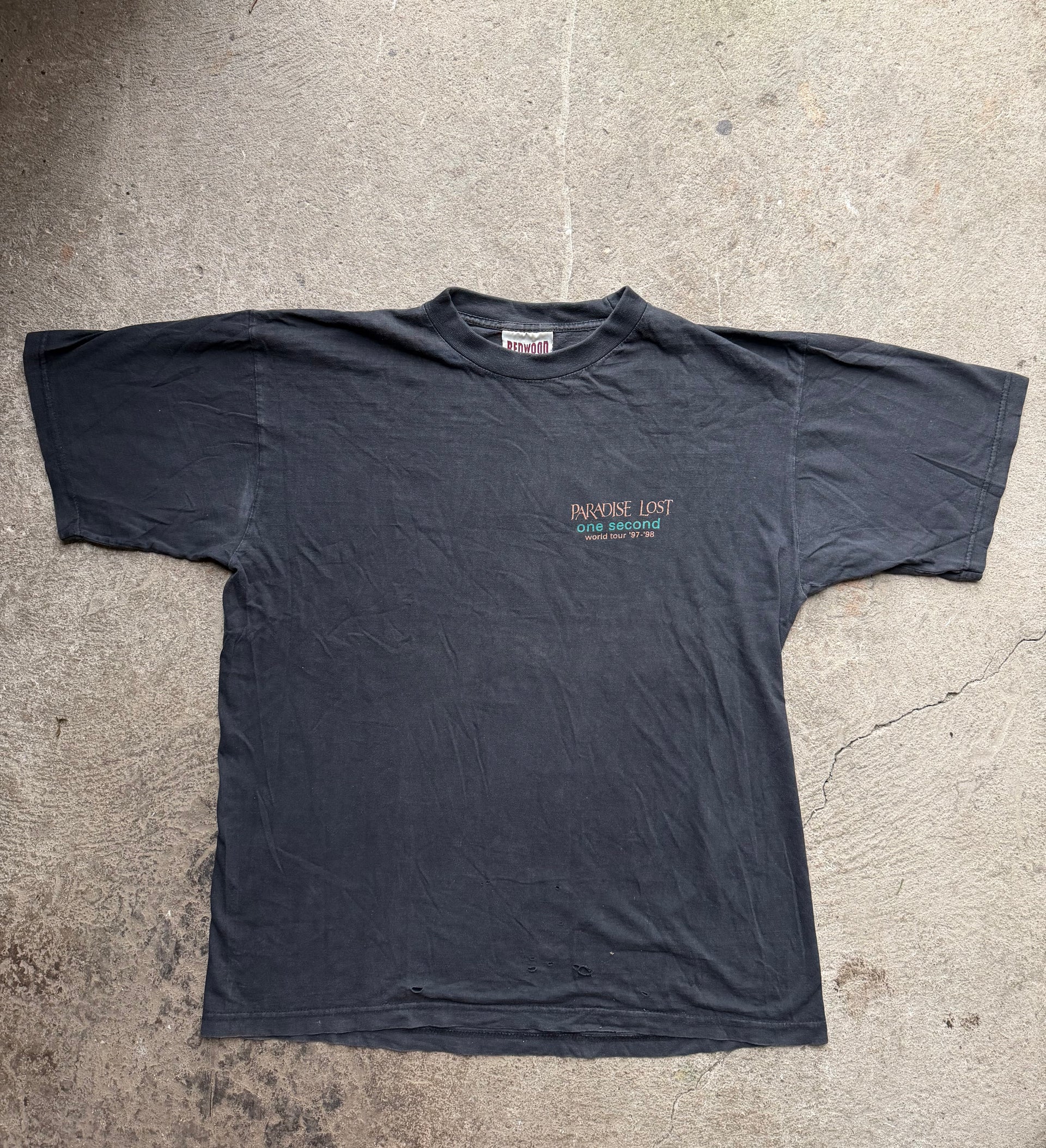 90s Paradise Lost “One Second” World Tour ’97–’98 Tee | Size L