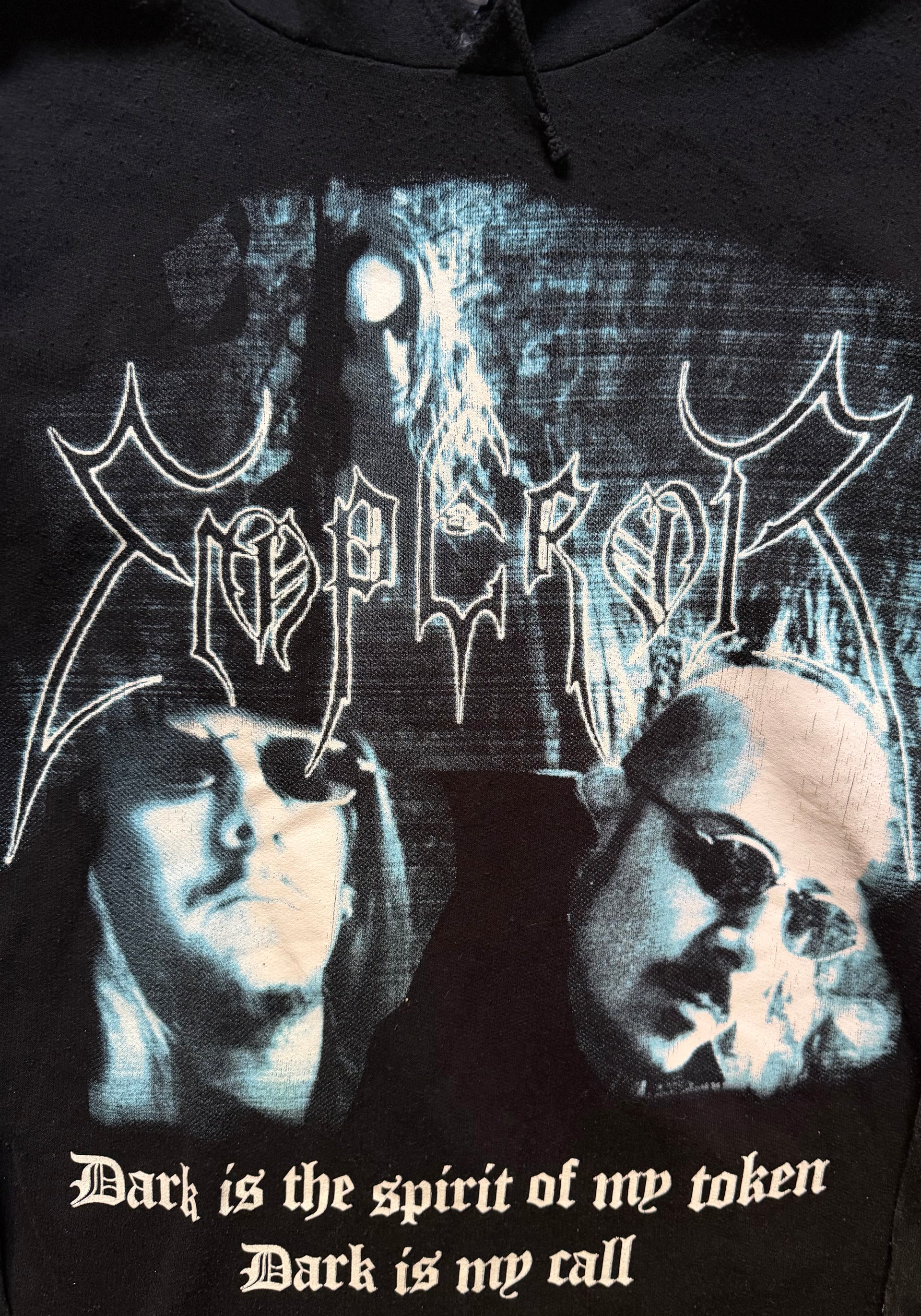 90s Emperor Black Metal Hoodie | Size L