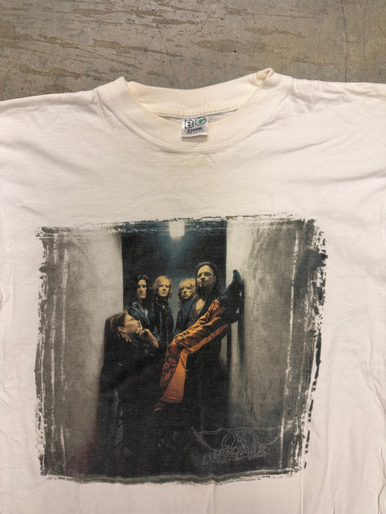 90s Aerosmith Nine Lives World Tour 1997 Vintage Tee | Size XL