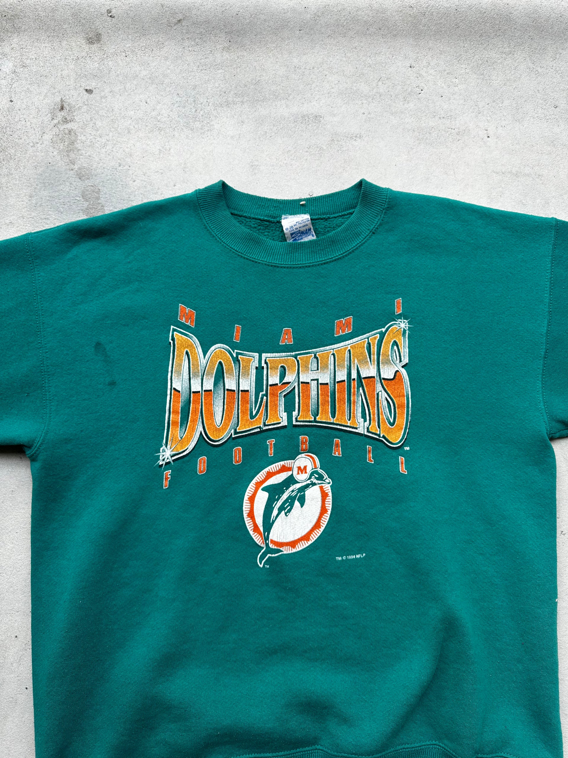 MIAMI DOLPHINS 1994 SWEATSHIRT by salem sportswear (SIZE M)