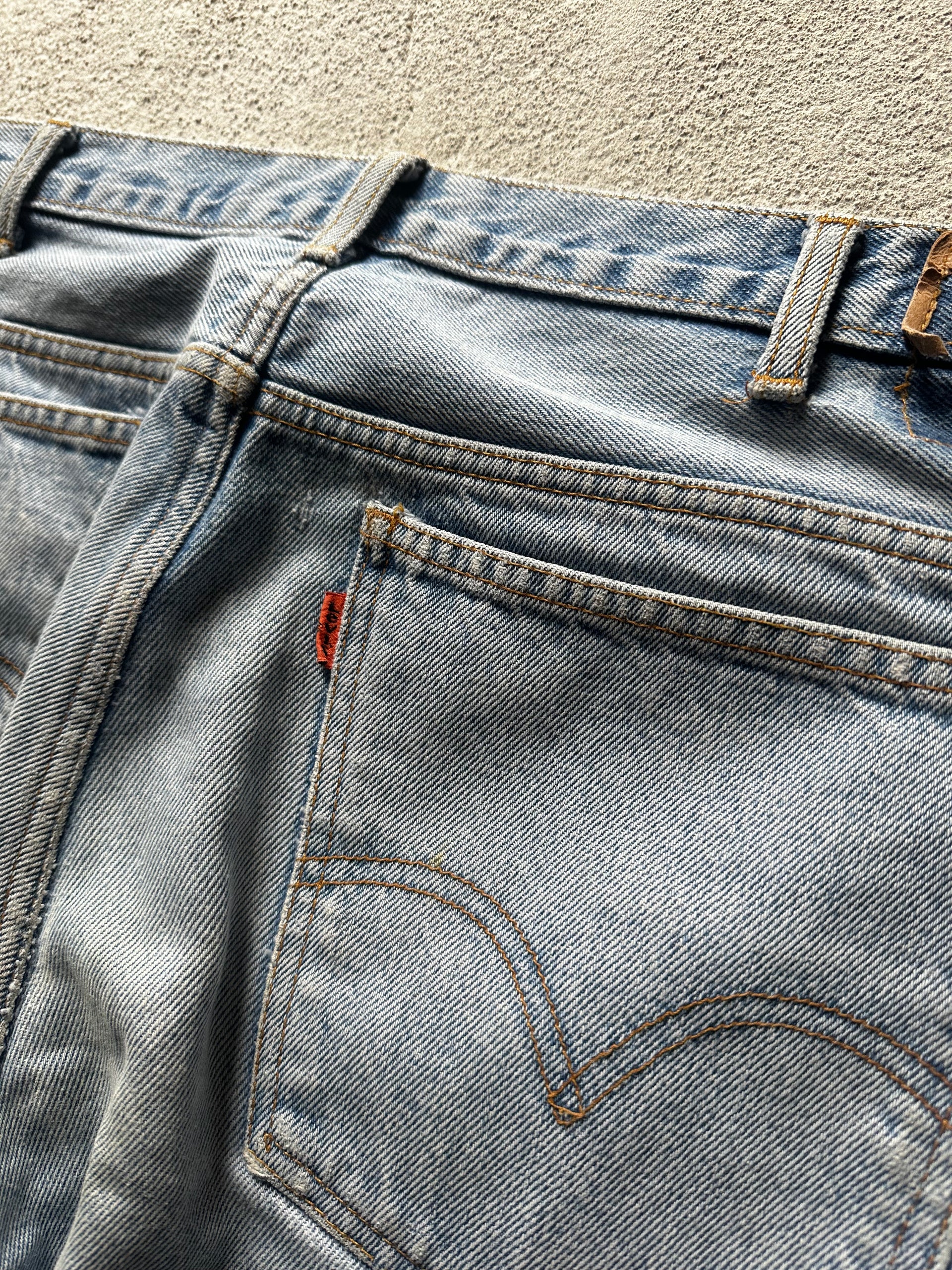 1980s Levi’s 505 Orange Tab Faded denim